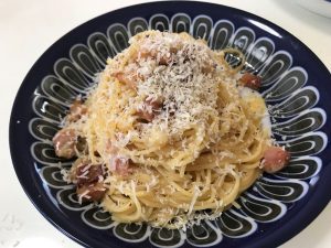生クリームなしカルボナーラ