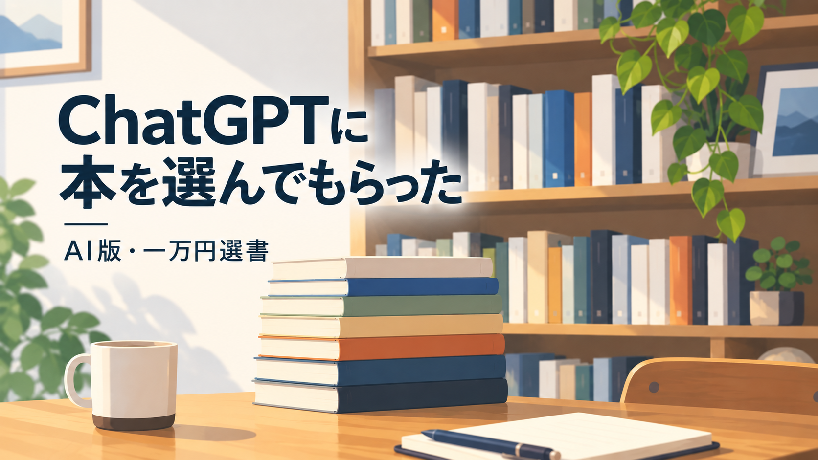 ChatGPTで「一万円選書」をやってみた。AIがぼくに選んだ8冊